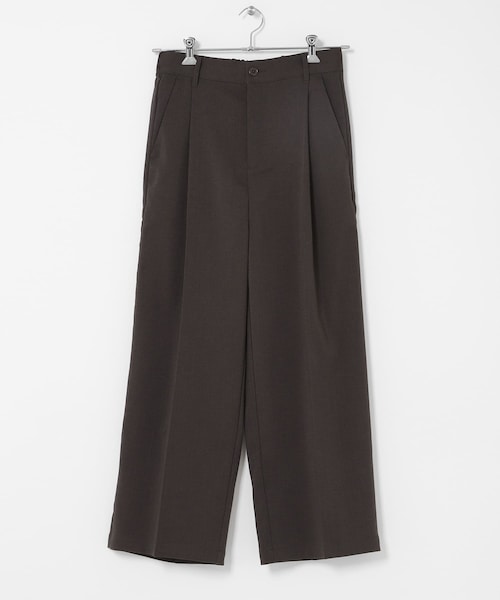 SENSE OF PLACE by URBAN RESEARCH（センスオブプレイスバイアーバンリサーチ）の「『イージーケア/速乾』リネンライクタックワイドスラックス（その他パンツ・メンズ・BLACK/CHARCOAL/GREIGE・M/L）」の22枚目の写真