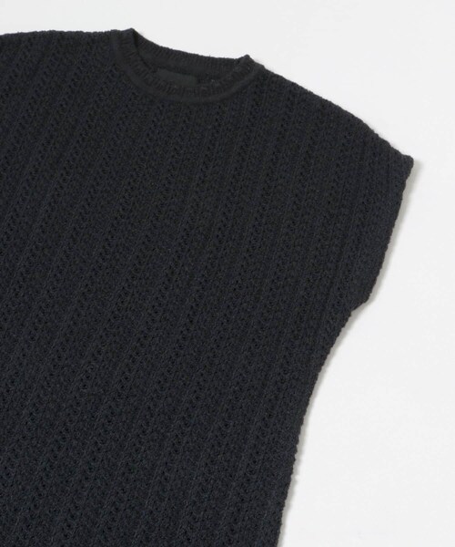 THE GOODLAND MARKET（ザグッドランドマーケット）の「米富繊維　SHADOW STRIPE KNIT ONE-PIECE（ワンピース・レディース・64BLACK/01MONO・FREE）」の10枚目の写真