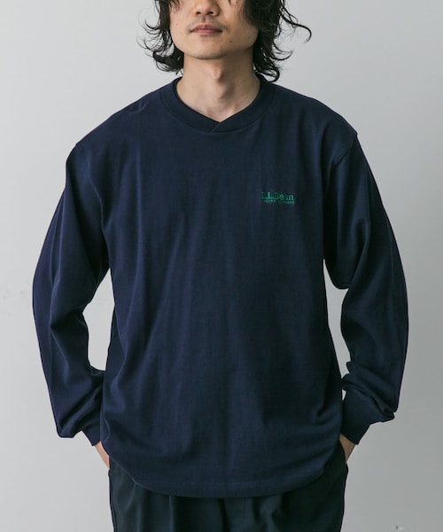 URBAN RESEARCH DOORS(アーバンリサーチドアーズ)の「L.L.Bean Union Long-Sleeve T-shirts(Tシャツ/カットソー・メンズ・F.Green/White/Birch/Navy/T.Charcoal・M/L/XL)」の5枚目の写真