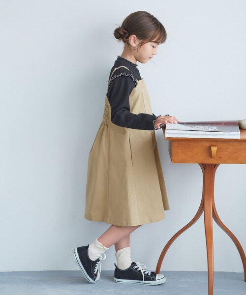 ROPE' PICNIC(ロペピクニック)の「【KIDS/キッズ】マーメイドキャミワンピース(ワンピース・キッズ・ブラック/ベージュ・L/M/S)」の13枚目の写真