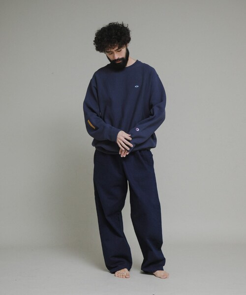 URBAN RESEARCH（アーバンリサーチ）の「『別注』LOWERCASE×Champion　LCリバースウィーブbyFACEOKA（スウェット・メンズ・レッド/シルバー/ブラック/ダークネイビー/オフブラック・M/L/XL/XXL）」の19枚目の写真