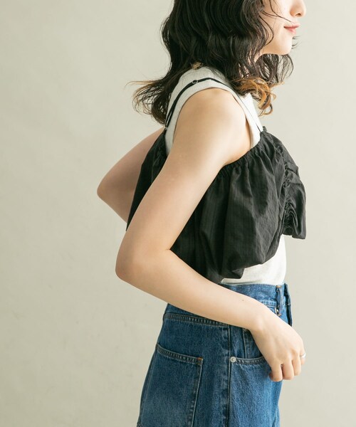 KBF（ケイビーエフ）の「2WAYパフスリーブビスチェ（その他トップス・レディース・GRAY/BEIGE/BLACK・one）」の13枚目の写真