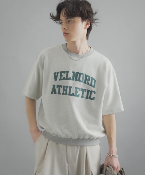 SENSE OF PLACE by URBAN RESEARCH（センスオブプレイスバイアーバンリサーチ）の「カレッジスウェットショートスリーブTシャツ（スウェット・メンズ・GRAY/NAVY/RED・M/L）」の7枚目の写真