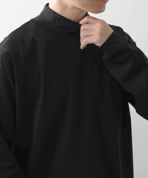 ITEMS URBANRESEARCH（アイテムズ アーバンリサーチ）の「Fine Cotton ハイネック カットソー（Tシャツ/カットソー・メンズ・WHT/BLK・M/L）」の13枚目の写真