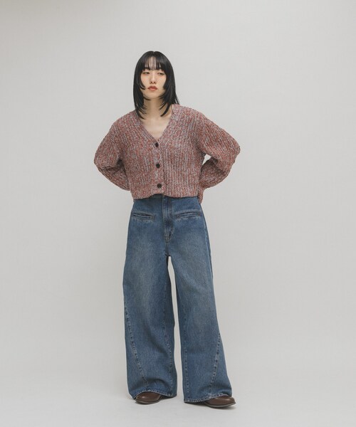 KBF（ケイビーエフ）の「WIDEレッグアジャストデニム（デニムパンツ・レディース・BLUE/BLACK・36/38）」の19枚目の写真