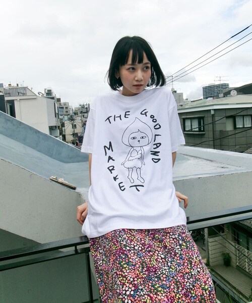THE GOODLAND MARKET(ザグッドランドマーケット)の「ザ グッドランド マーケット 三戸なつめ×ORGANIC COTTON TEE-1(Tシャツ/カットソー・メンズ・WHITE・L/XL)」の3枚目の写真