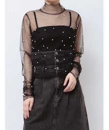 dazzlin | アソートチュールシアートップス(Tシャツ/カットソー)