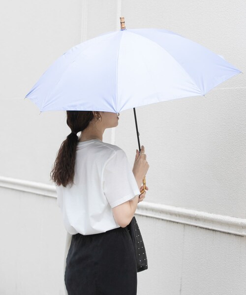 URBAN RESEARCH(アーバンリサーチ)の「晴雨兼用バンブーアンブレラ(長傘・レディース・WHITE/BLUE/BLACK・-)」の19枚目の写真