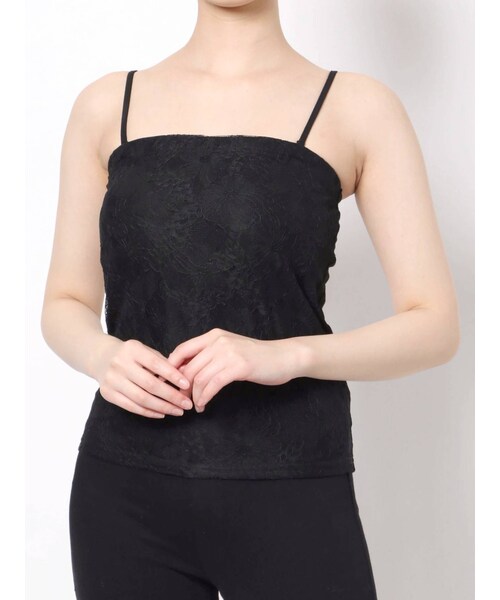 MERCURYDUO（マーキュリーデュオ）の「2WAYカップ付レースベアインナー（キャミソール・レディース・ベージュ/オフホワイト/ブラック・F）」の20枚目の写真