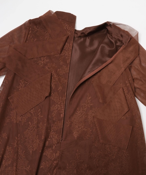 URBAN RESEARCH ROSSO（アーバンリサーチロッソ）の「kaene　チュールレースAラインドレス（ワンピース・レディース・yellow/brown・FREE）」の15枚目の写真