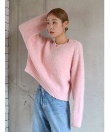 Ungrid | カラーモヘヤ混ルーズニット(ニット/セーター)