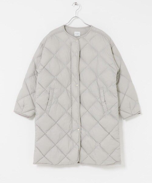 URBAN RESEARCH DOORS（アーバンリサーチドアーズ）の「ライトダウンキルトロングコート（その他アウター・レディース・L.GREGE/KHAKI/NAVY・M）」の12枚目の写真