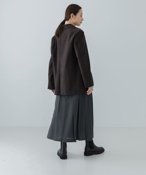 URBAN RESEARCH(アーバンリサーチ)の「トリコットコーデュロイジャケット(テーラードジャケット・レディース・BROWN/OFF WHITE・FREE)」の20枚目の写真