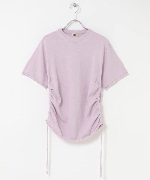 URBAN RESEARCH DOORS(アーバンリサーチドアーズ)の「unfil silkcotton short-sleeve gatherdpullover(ニット/セーター・レディース・gray/lilac/d.brown・1)」の11枚目の写真