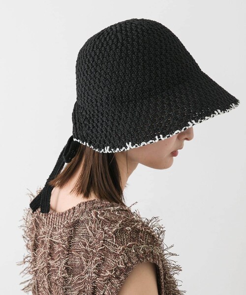 SENSE OF PLACE by URBAN RESEARCH（センスオブプレイスバイアーバンリサーチ）の「ボンネットベルハット（ハット・レディース・IVORY/BLACK・one）」の17枚目の写真