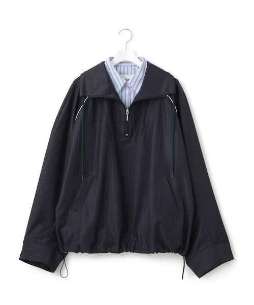 ADAM ET ROPE'(アダムエロペ)の「【FACON JACMIN(ファソン ジャックマン)】CALVIN 2in1 polo shirt(その他アウター・レディース・ネイビー・S)」の1枚目の写真