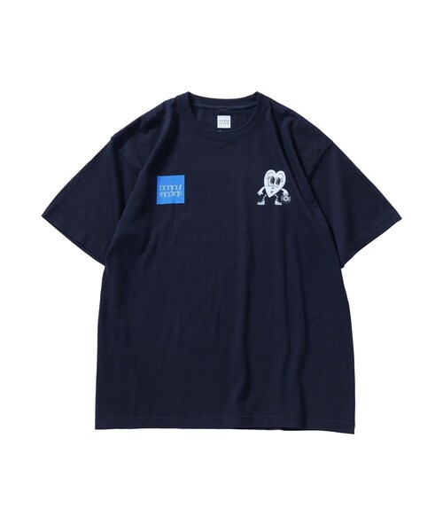 bonjour records（ボンジュールレコーズ）の「chocomoo×bonjour records Don't Touch君 Tee Ver.2（Tシャツ/カットソー・レディース・ブラック/ホワイト/ブルー系・L/M/XL）」の16枚目の写真