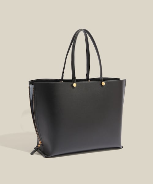 ROPE'(ロペ)の「【E'POR】Y BAG Wide/A4対応・通勤・26SS(トートバッグ・レディース・ブラック/グレー/キナリ/ダークブラウン/ダークグリーン・F)」の2枚目の写真