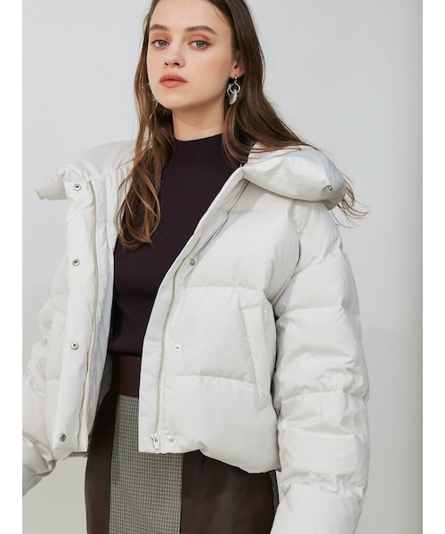 MERCURYDUO（マーキュリーデュオ）の「アライドショートダウンコート（その他アウター・レディース・ブラウン/ブラック/アイスブルー/アイボリー・F）」の6枚目の写真