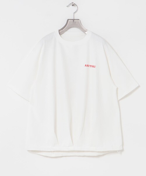 URBAN RESEARCH（アーバンリサーチ）の「551蓬莱×UR　ドロストショートスリーブTシャツ（Tシャツ/カットソー・レディース・OFF/CHARCOAL/ICE BLUE・S/M/L/XL）」の14枚目の写真