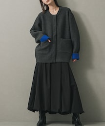 SENSE OF PLACE by URBAN RESEARCH | バイカラーニットコート(その他アウター)