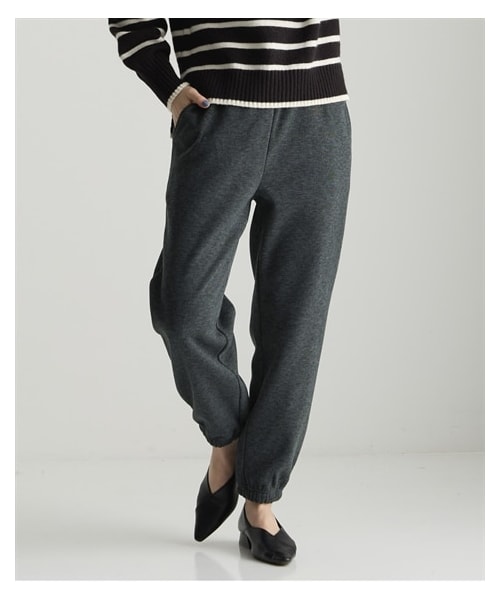 nissen（ニッセン）の「メランジ裏ベロアボンディングジョガーパンツ＜大きいサイズ有＞（スウェットパンツ・レディース・杢チャコールグレー/杢ブルー/杢ベージュ/杢グレー・S/M/L/LL/3L/4L/5L/6L/8L/10L）」の6枚目の写真