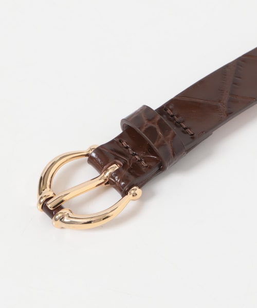 URBAN RESEARCH ROSSO（アーバンリサーチロッソ）の「LEFIJE　Matisse BELT（ベルト・レディース・Black/Coconut・80）」の8枚目の写真