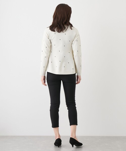 Jayro(ジャイロ)の「ドット刺繍ニット(ニット/セーター・レディース・ブラック/オフホワイト/ピンク・M)」の17枚目の写真