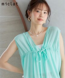 miclat | 大きいサイズ　ギャザープルオーバー　miclat(シャツ/ブラウス)