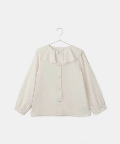 ROPE' PICNIC（ロペピクニック）の「【KIDS/キッズ】フレアカラーブラウス/リンクコーデ（シャツ/ブラウス・キッズ・ホワイト・120/130/140/150）」の3枚目の写真