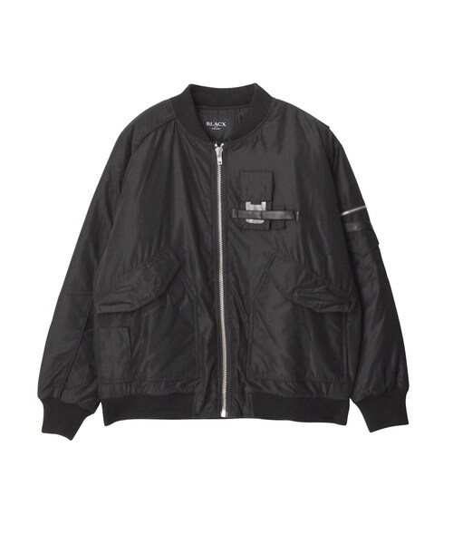PAMEO POSE - PAMEO POSE ma1ジャケット　ブルゾン　パメオポーズ ブラック PAMEO POSE（パメオポーズ）の「【BLACX】POCKET DETAIL MA1 JK