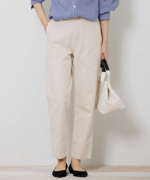 URBAN RESEARCH Sonny Label（アーバンリサーチサニーレーベル）の「ベイカーチノパンツ（チノパンツ・レディース・アイボリー/カーキ/キャメル/ネイビー・36/38）」の5枚目の写真