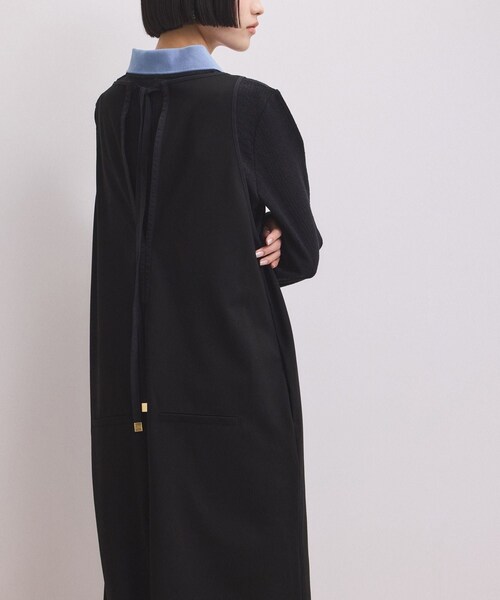 ADAM ET ROPE'（アダムエロペ）の「【WEB限定】バイカラーオールインワン（つなぎ/オールインワン・レディース・ブラック/ブラック系/チャコール・36/38）」の8枚目の写真