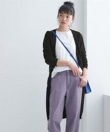 nissen | 綿混シンプルロング丈ニットカーディガン（ＵＶカット）(カーディガン/ボレロ)