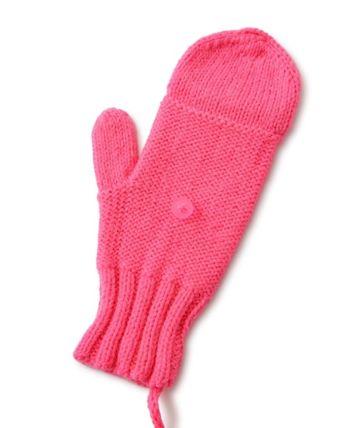 ADAM ET ROPE'（アダムエロペ）の「【J'aDoRe限定】【ugly sweater club（アグリー セーター クラブ）】Dazed（手袋・レディース・グレー/ピンク/イエロー・F）」の7枚目の写真