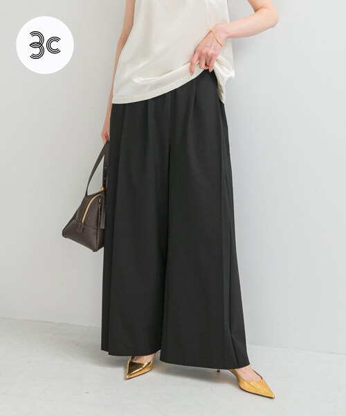 URBAN RESEARCH ROSSO（アーバンリサーチロッソ）の「ウォッシャブルイージータックパンツ（その他パンツ・レディース・L/GREGE/GRAY/BLACK・36/38）」の4枚目の写真