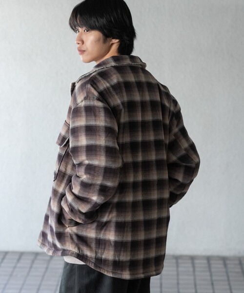 SENSE OF PLACE by URBAN RESEARCH(センスオブプレイスバイアーバンリサーチ)の「オンブレーチェックボアジャケット(テーラードジャケット・メンズ・BLACK/BROWN・M/L)」の21枚目の写真