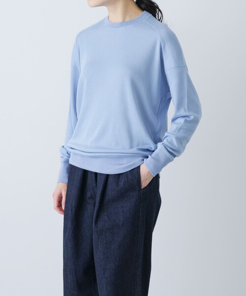かぐれ（カグレ）の「1dozen　リラックスプルオーバー（Tシャツ/カットソー・レディース・Ash Blue/Oatmeal/Burgundy・1）」の4枚目の写真