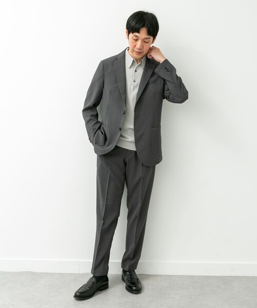 URBAN RESEARCH DOORS(アーバンリサーチドアーズ)の「LIFE STYLE TAILOR リネンライクコンフォータブルジャケット(テーラードジャケット・メンズ・BLUE NAVY/GRAY/OLV BROWN・S/M/L/XL)」の9枚目の写真