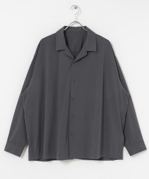 URBAN RESEARCH（アーバンリサーチ）の「dDdDdDd　NYLON STRETCH LONG-SLEEVE SHIRTS（シャツ/ブラウス・メンズ・BROWN/BLACK/NAVY/CHARCOAL・S/M/L/XL/XXL）」の16枚目の写真