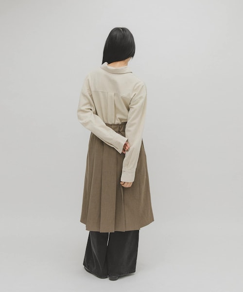 KBF（ケイビーエフ）の「プリーツミディスカート（スカート・レディース・CHARCOAL/BROWN・One）」の8枚目の写真