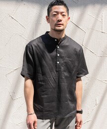 URBAN RESEARCH ROSSO（アーバンリサーチロッソ）の「『XLサイズあり』リネンヘンリーネックシャツ（シャツ/ブラウス）」