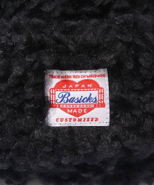 ADAM ET ROPE'(アダムエロペ)の「【BASICKS/ベイシックス】Bear Beanie(ニットキャップ/ビーニー・メンズ・ブラック/ベージュ・S)」の5枚目の写真