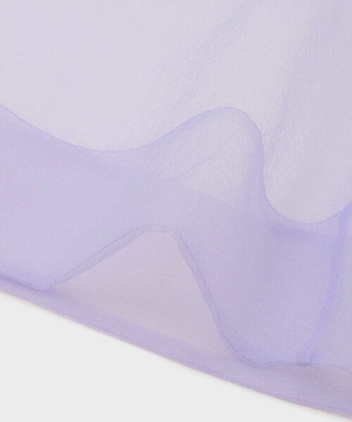 ROPE'(ロペ)の「【near.nippon(ニアー ニッポン)】SHEER DRESS|レイヤードドレス(ワンピース・レディース・ラベンダー/ブラック・F)」の11枚目の写真
