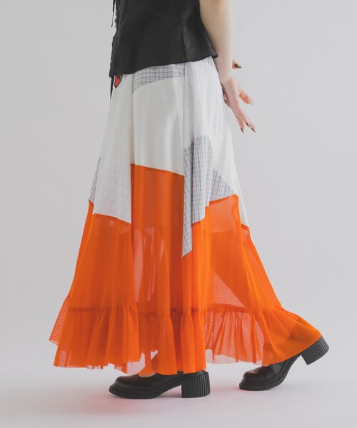 THE GOODLAND MARKET（ザグッドランドマーケット）の「DEAR EPISODE　655 SKIRT（スカート・レディース・ORANGE1/ORANGE2・Free）」の6枚目の写真