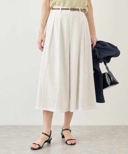 ROPE' PICNIC（ロペピクニック）の「ホワイトレーヨンナイロンガウチョパンツ（スラックス・レディース・ホワイト・L/M/S）」の16枚目の写真