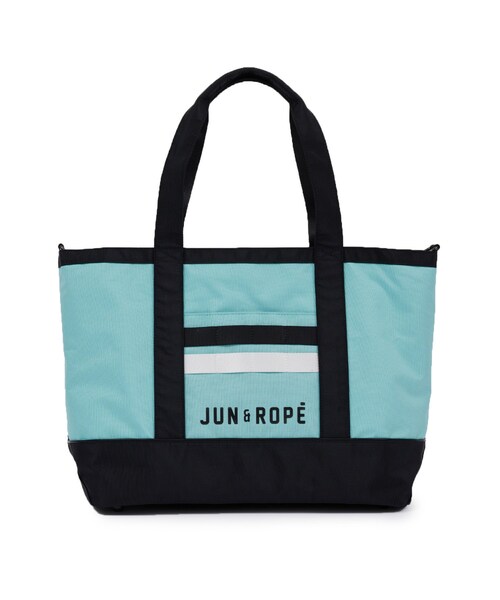 ROPE'（ロペ）の「ロゴ入りBIGトートバッグ（トートバッグ・レディース・ブラック/ホワイト/ライトグリーン・F）」の3枚目の写真