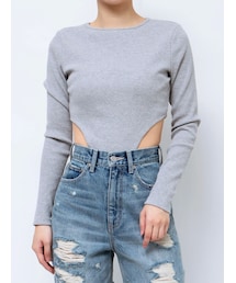 EVRIS | リブボディスーツ(Tシャツ/カットソー)