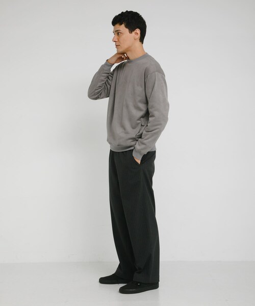 URBAN RESEARCH Sonny Label（アーバンリサーチサニーレーベル）の「クリーミータッチクルーネックプルオーバー（スウェット・メンズ・グレージュ/チャコール/ブルー・M/L/XL）」の11枚目の写真
