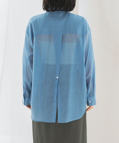 URBAN RESEARCH ROSSO（アーバンリサーチロッソ）の「リネンタッチイージーケアオーバーシャツ（シャツ/ブラウス・レディース・WHITE/LEMON/BLUE/NAVY・FREE）」の19枚目の写真